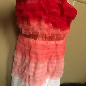 Dress ombré strapless